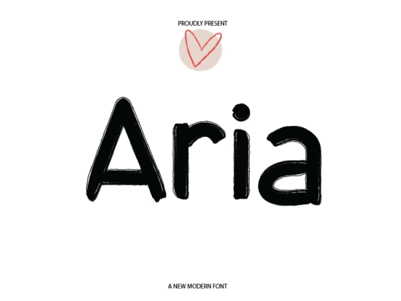 Aria: A Sweet Script Font for Modern Editorial Design