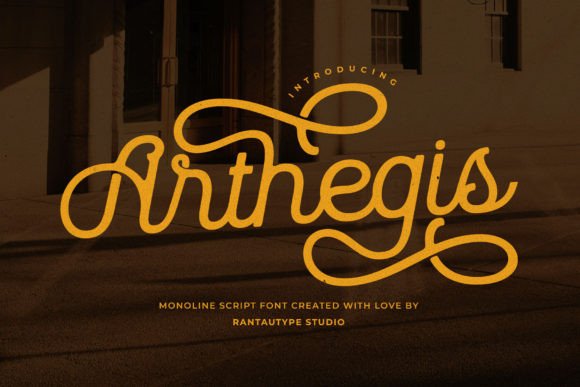 Arthegis: A Magical Script Font for Elegant Web Design