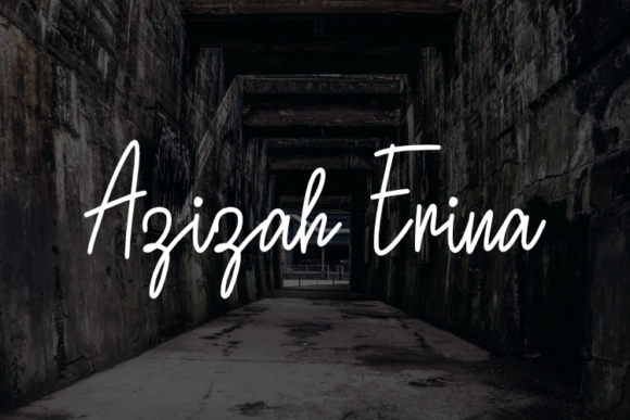 Azizah Erina Font: Elevating Campaign Visuals