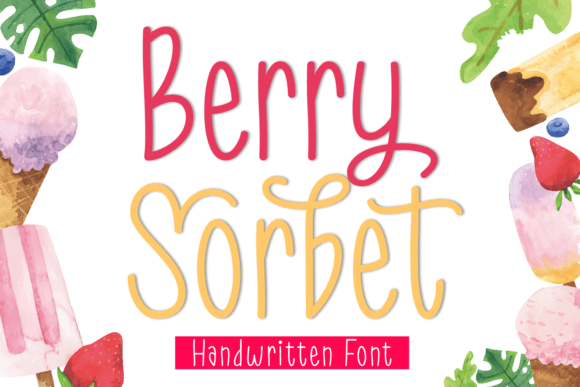 Berry Sorbet: A Playful Script Font for Modern Editorial Design