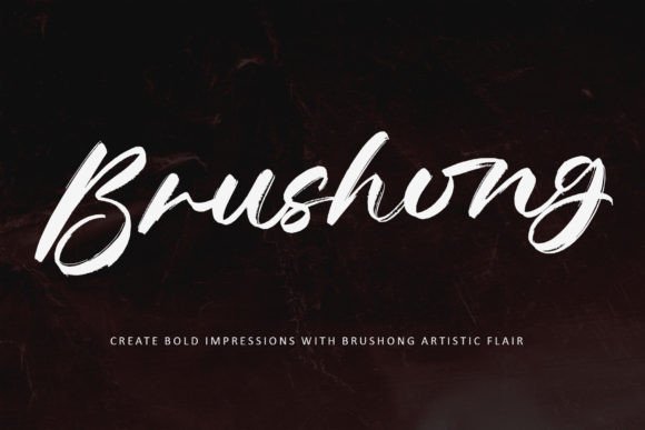 Brushong: A Bold Script Font That Elevates Small Business Branding