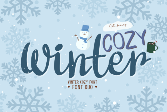 Cozy Winter Font Duo: Bringing Warmth to a Boutique Café Branding Project