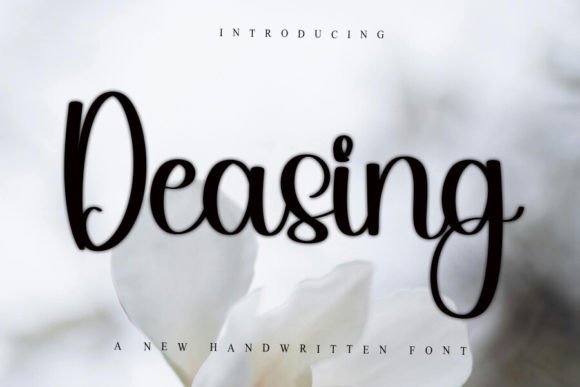 Deasing Font: Elegant Handwritten Script for Crafters