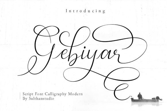 Gebiyar Font: Elegant Script for Editorial Design