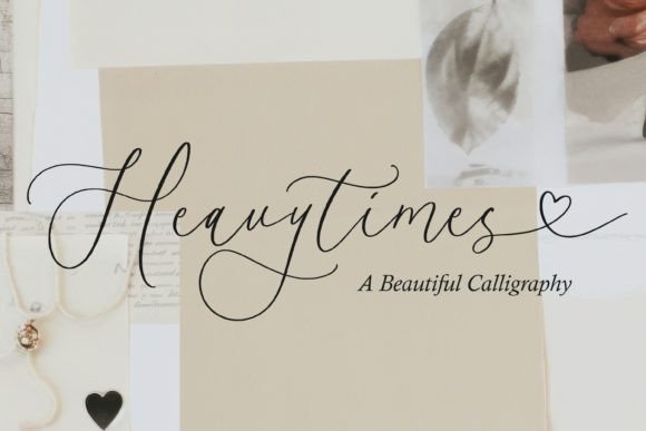 Heavytimes: A Heartfelt Calligraphy Font for Sophisticated Branding