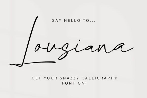 Lousiana Font: Elevating Campaign Visuals