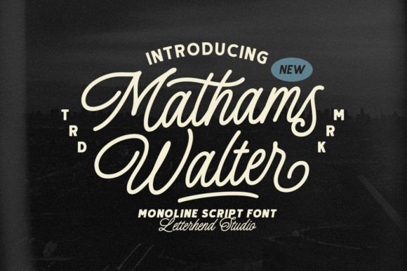 Mathams Walter: A Charming Display Font for Web Designers and Digital Brands