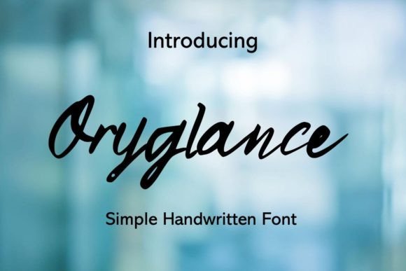 Oryglance Font Review: Elegant Handwriting for Branding