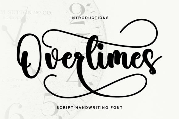 Overtimes: A Handwritten Typeface for Elegant Web Design