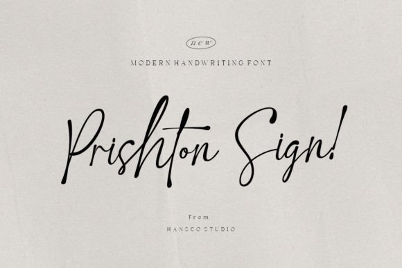 Prishton Sign Font: Elevating Small Business Branding