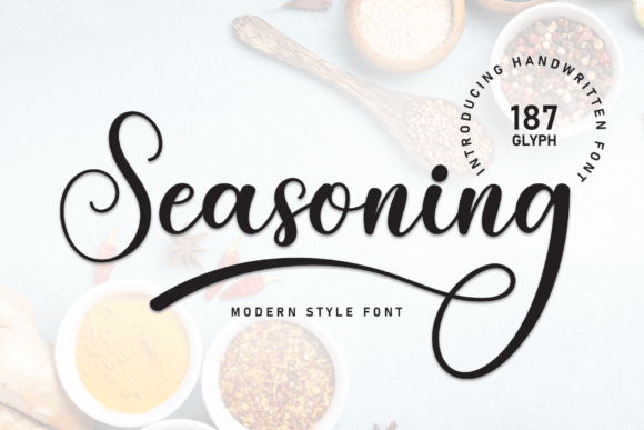 Seasoning Font: Handwritten Charm for Makers