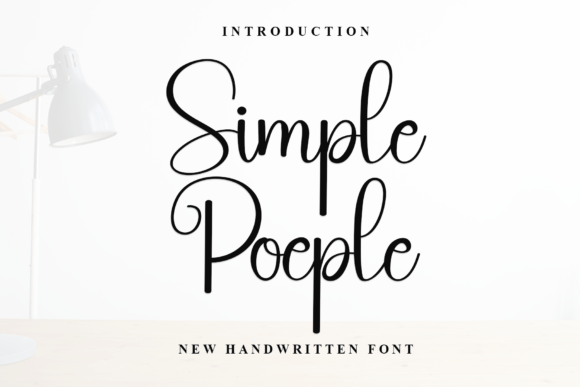 Simple Poeple Font: Modern Handwritten Typography for Web Design