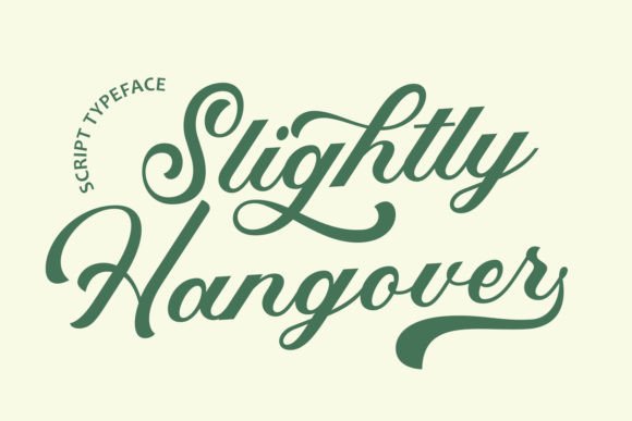 Slightly Hangover: A Handwritten Font for Warm Editorial Design