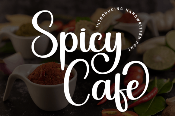 Spicy Cafe: The Elegant Script Font for Bold Marketing Visuals