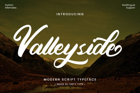 Valleyside Font: Elevating Campaign Visuals with Elegant Script